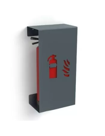Cache Extincteur Design Fire Large Gris