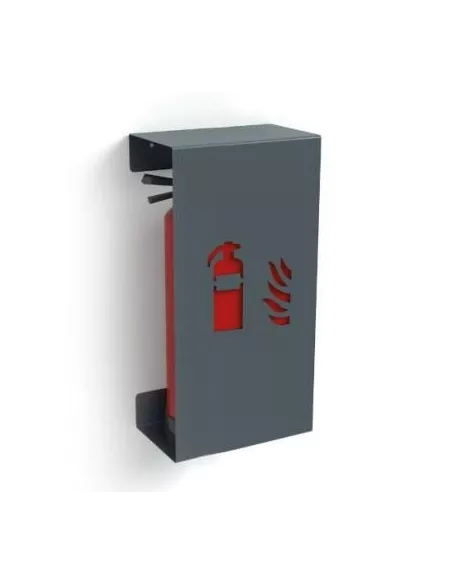 Cache Extincteur Design Fire Large Gris