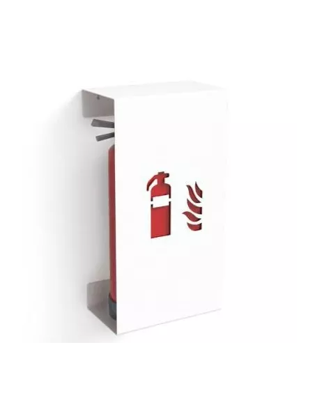 Cache Extincteur Design Fire Large blanc