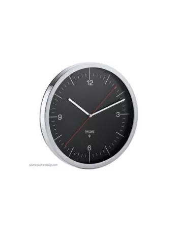 Horloge Murale Crono S Radio Pilotée Noire