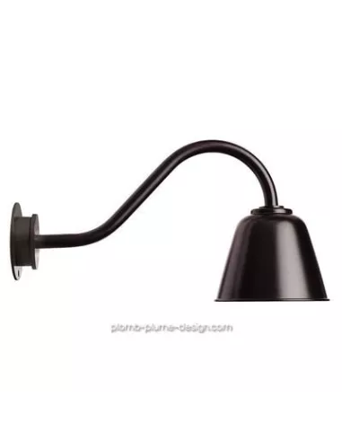 Applique Murale Extérieur Rétro Bell Black