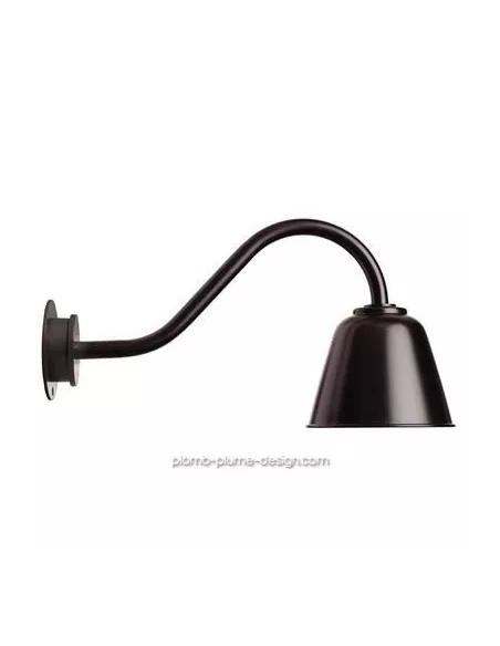 Applique Murale Extérieur Rétro Bell Black