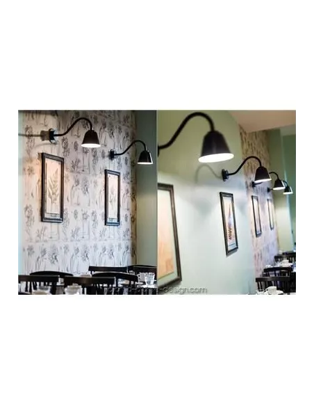 Applique Murale Extérieur Rétro Bell Black