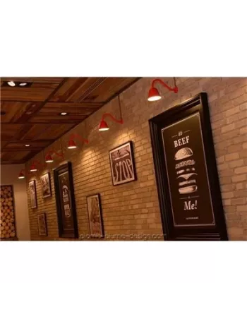 Applique Murale Extérieur Rétro Bell Burnt Orange 2