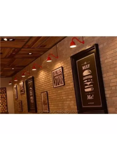 Applique Murale Extérieur Rétro Bell Burnt Orange