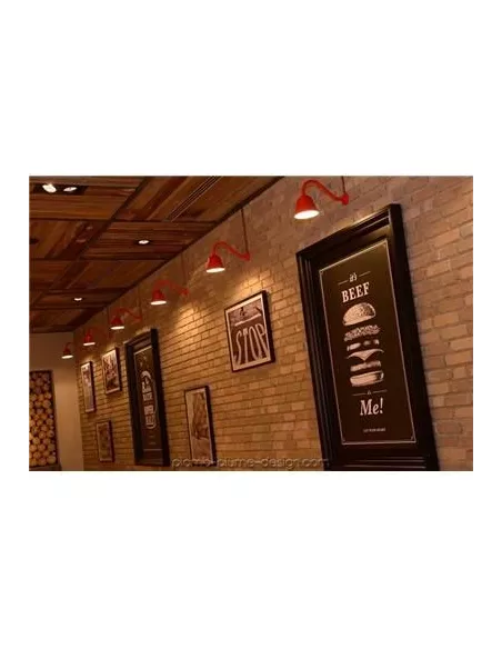 Applique Murale Extérieur Rétro Bell Burnt Orange