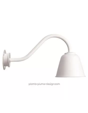 Applique Murale Extérieur Rétro Bell White