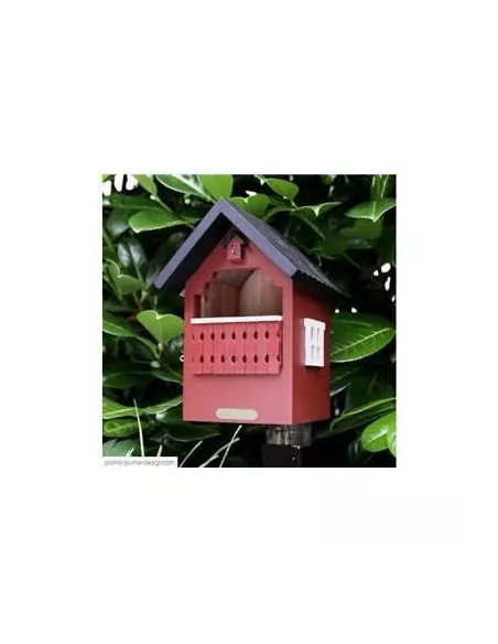 Nichoir à balcon rouge