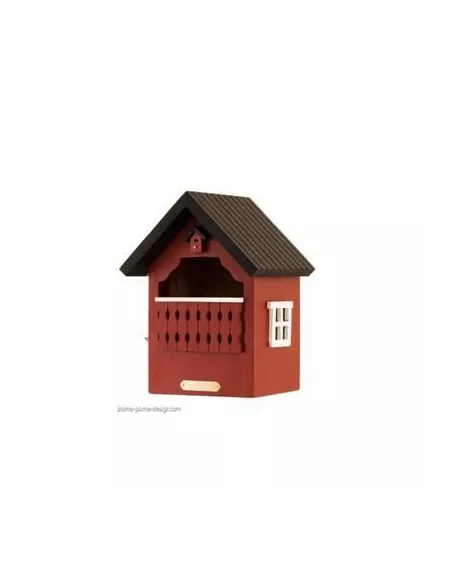 Nichoir à balcon rouge