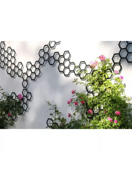 Treillis Jardin Design Comb-ination 30 Noir