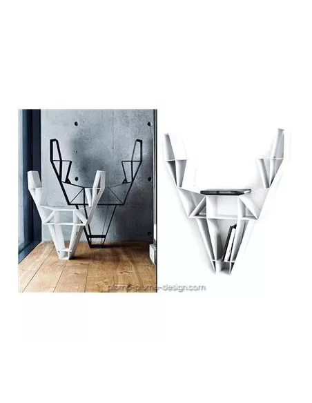 Etagère Design Métal Deer Blanc