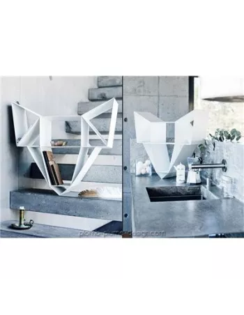 Etagère Design Métal Wolf Blanc 2