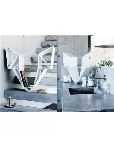 Etagère Design Métal Wolf Blanc