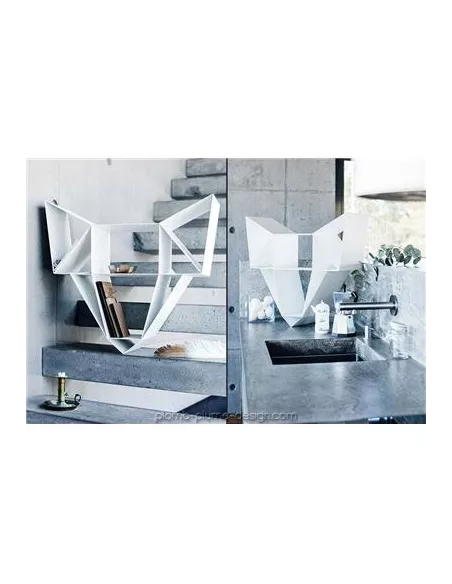 Etagère Design Métal Wolf Blanc