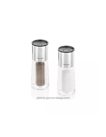 Set Salière Poivrière Inox / Verre
