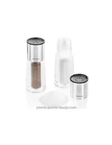 Set Salière Poivrière Inox / Verre