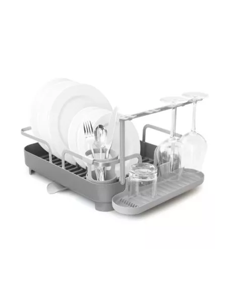 Egouttoir à vaisselle multifonction Acier et Plastique Holster Gris