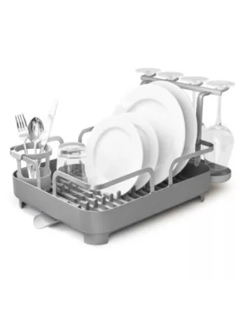 Egouttoir à vaisselle multifonction Acier et Plastique Holster Gris 2