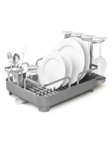 Egouttoir à vaisselle multifonction Acier et Plastique Holster Gris