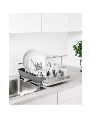 Egouttoir à vaisselle multifonction Acier et Plastique Holster Gris