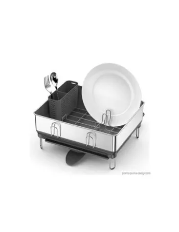 Egouttoir Vaisselle Design Compact - Inox Anti-Traces - Simplehuman