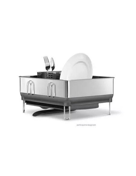 Egouttoir Vaisselle Design Compact - Inox Anti-Traces - Simplehuman