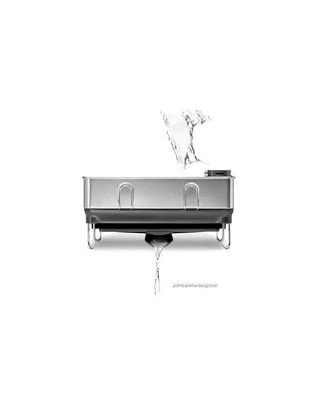 Egouttoir Vaisselle Design Compact - Inox Anti-Traces - Simplehuman
