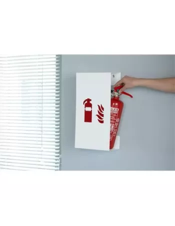 Cache Extincteur Design Fire Mini blanc