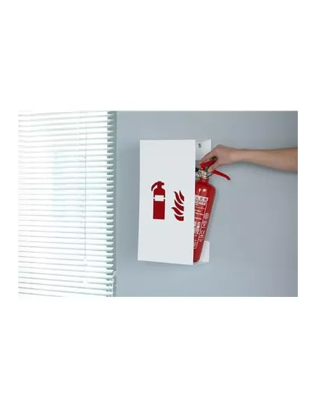 Cache Extincteur Design Fire Mini blanc