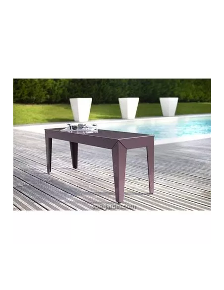 Banc Extérieur Zef 103cm - Acier ou Aluminium