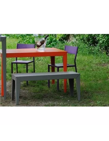 Banc Extérieur Zef 103cm - Acier ou Aluminium 2