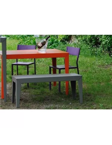 Banc Extérieur Zef 103cm - Acier ou Aluminium