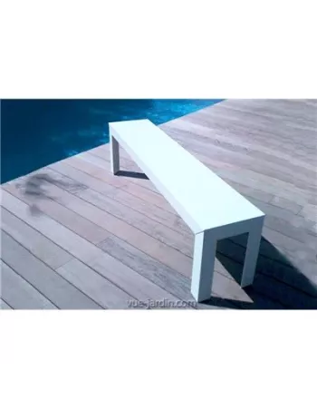 Banc Extérieur Zef 160cm - Acier ou Aluminium 2