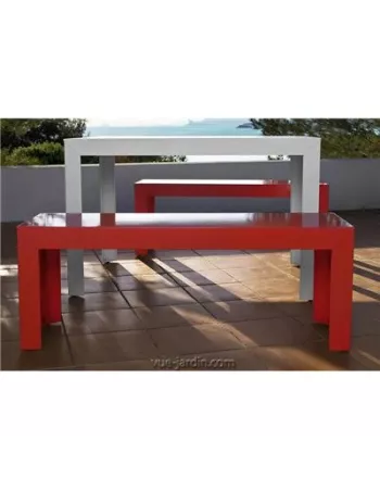 Banc Extérieur Zef 130cm - Acier ou Aluminium