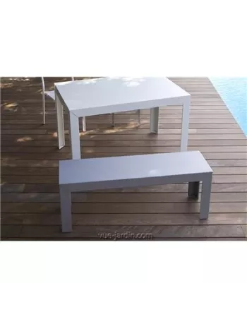 Banc Extérieur Zef 130cm - Acier ou Aluminium 2