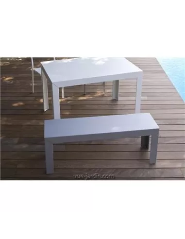 Banc Extérieur Zef 130cm - Acier ou Aluminium