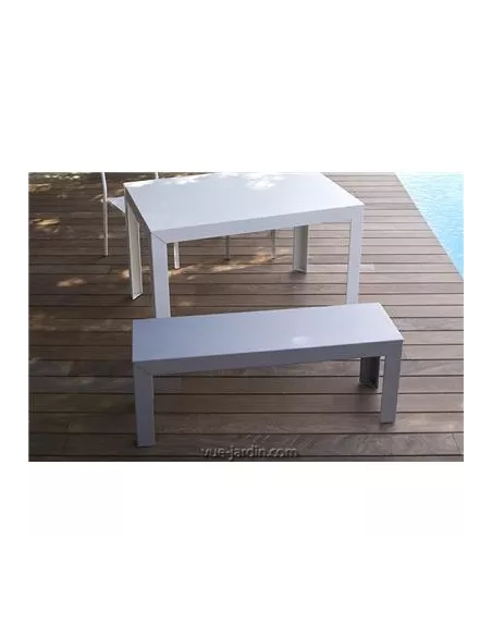 Banc Extérieur Zef 130cm - Acier ou Aluminium