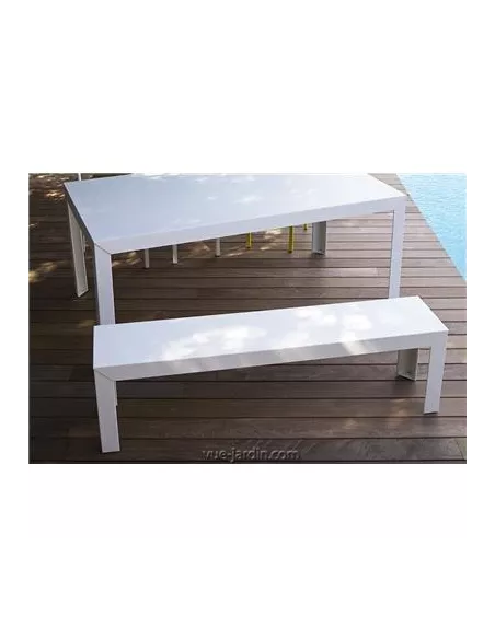 Banc Extérieur Zef 195cm - Acier ou Aluminium