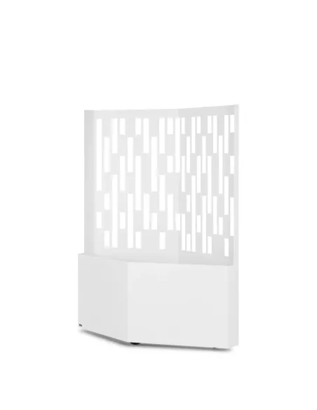Brise vue jardinière mobile - Elmas 120 - Blanc