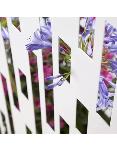 Brise vue jardinière mobile - Elmas 160 - Blanc