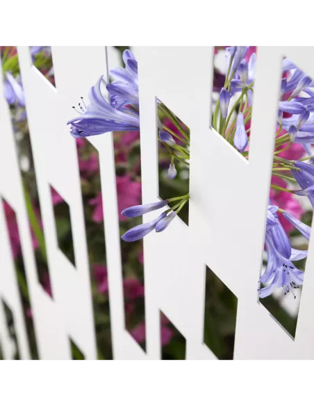 Brise vue jardinière mobile - Elmas 160 - Blanc