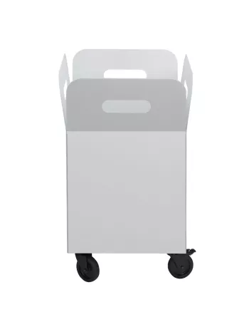 Bac à fleurs en métal sur roulettes - Box 65