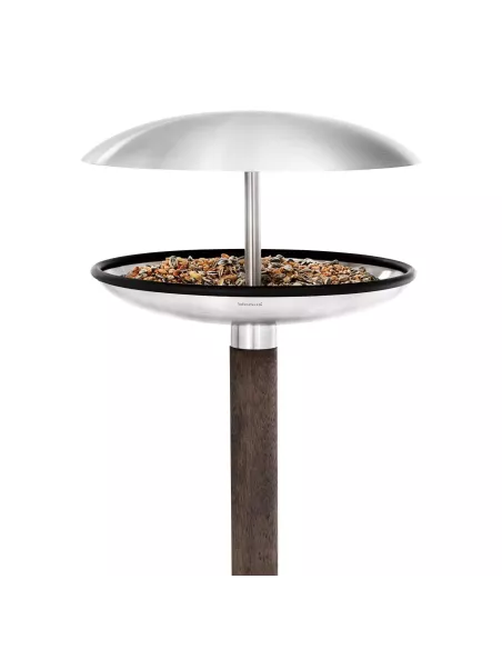 Perchoir, Mangeoire ou bain pour Oiseaux Fuera Inox Brossé