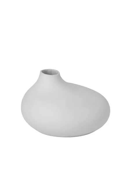 Vase Design en Porcelaine Nona Gris Clair