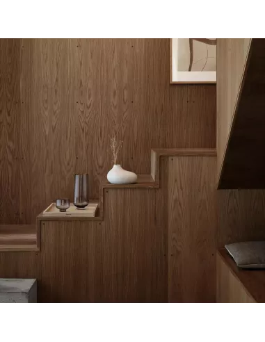 Vase Design en Porcelaine Nona Gris Clair