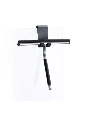 Raclette Douche Lavea Inox Noire Fixation Paroi