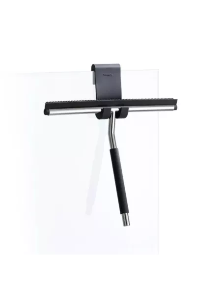 Raclette Douche Lavea Inox Noire Fixation Paroi