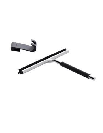 Raclette Douche Lavea Inox Noire Fixation Paroi 2