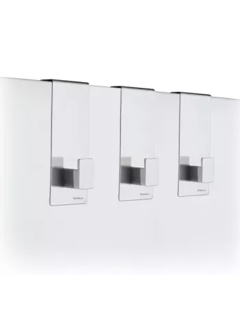 Patère Salle de Bain à poser - Menoto Inox Mat- lot de 3