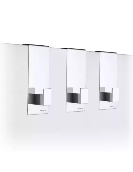 Patère Salle de Bain à poser - Menoto Inox Brillant - lot de 3